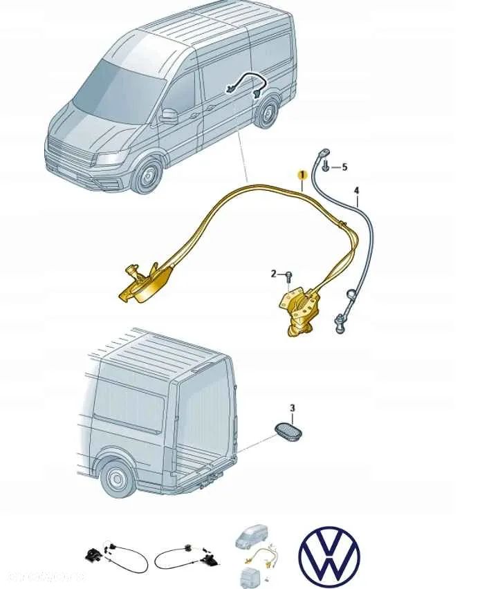 winda koła zapasowego linka śruby crafter II 2 sprinter man II tge vw t7 NOWY oryginał - 6
