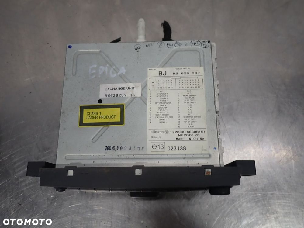 RADIO CHEVROLET EPICA II 2.0 96628287 - 2