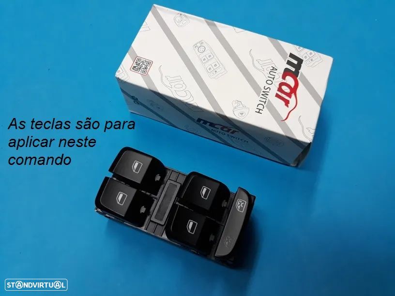 Teclas comando interruptor vidros Audi A4 A5 Q3 Q5 NOVOS - 5