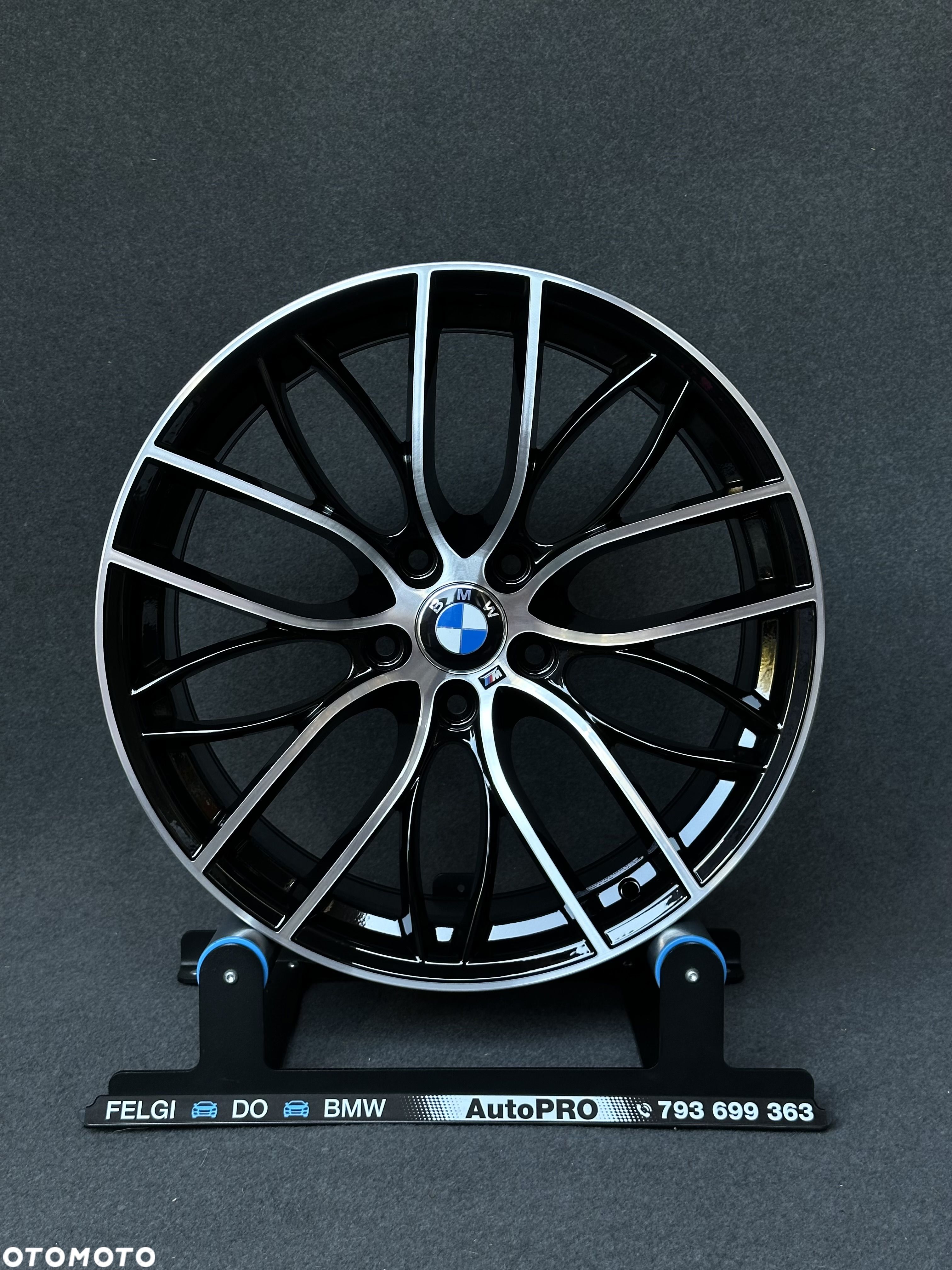 NOWE Felgi do BMW 5x120 19” Carbonado czarny połysk/polerowane fronty - 1
