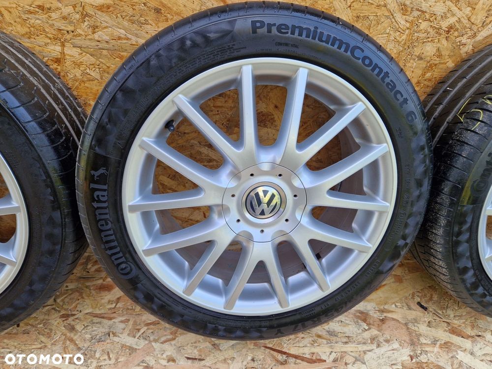 VW FELGI ALUMINIOWE ET54 7Jx17 57,1mm 1K0601025AN OPONY CONTINENTAL 225/45 R17 4,5-5 mm - 4