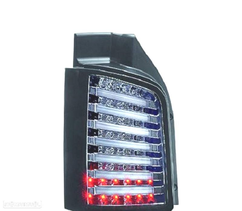 FAROLINS TRASEIROS LED CROMO PARA VOLKSWAGEN VW T5 1P MULTIVAN CARAVELLE 10-15 - 1