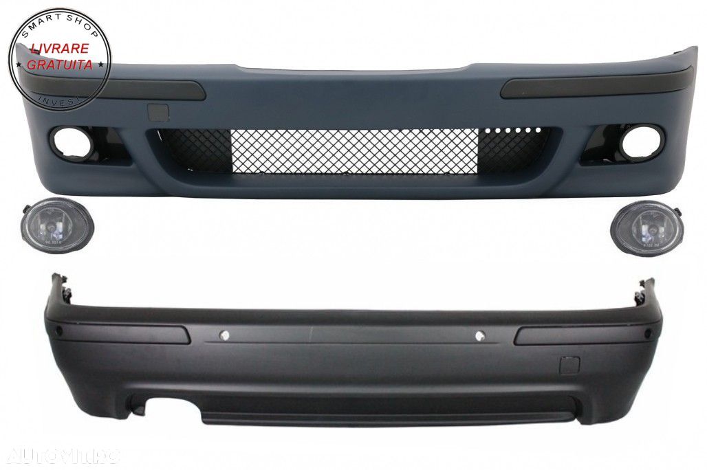 Pachet Exterior BMW Seria 5 E39 (1995-2003) cu Proiectoare Crom M5 Design- livrare gratuita - 1