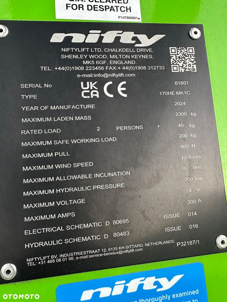 Inny NIFTYLIFT 170HE - 15