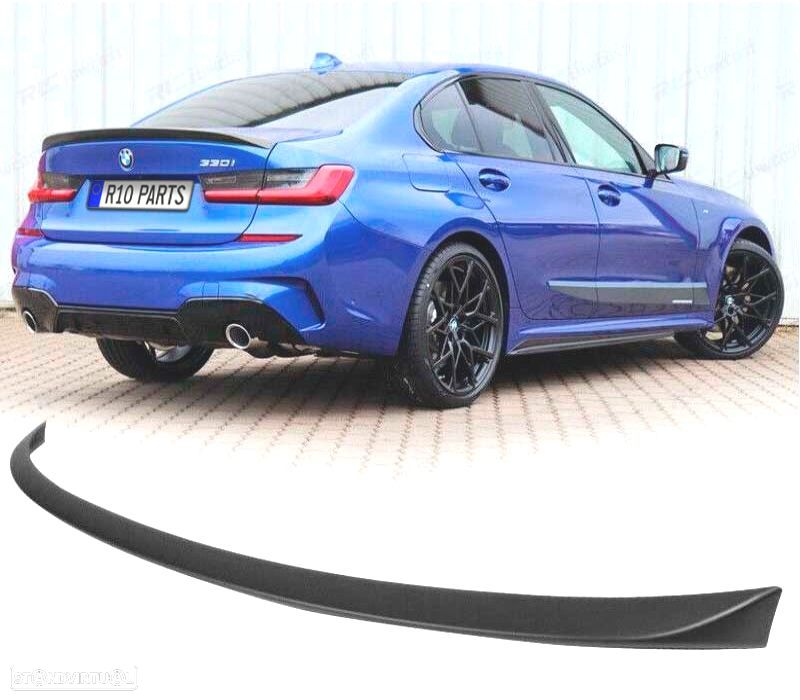 AILERON LIP SPOILER TRASEIRO BMW G20 19-22 LOOK M PERFORMANCE PRETO MATE - 1