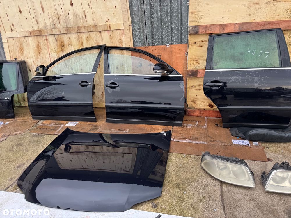Vw Volkswagen Passat b5 FL po lifcie LC9X 2.0 diesel pas przedni belka przednia przód intercooler lampy przednie przód drzwi prawe lewe przednie tylnie tył klapa bagażnika maska - 4