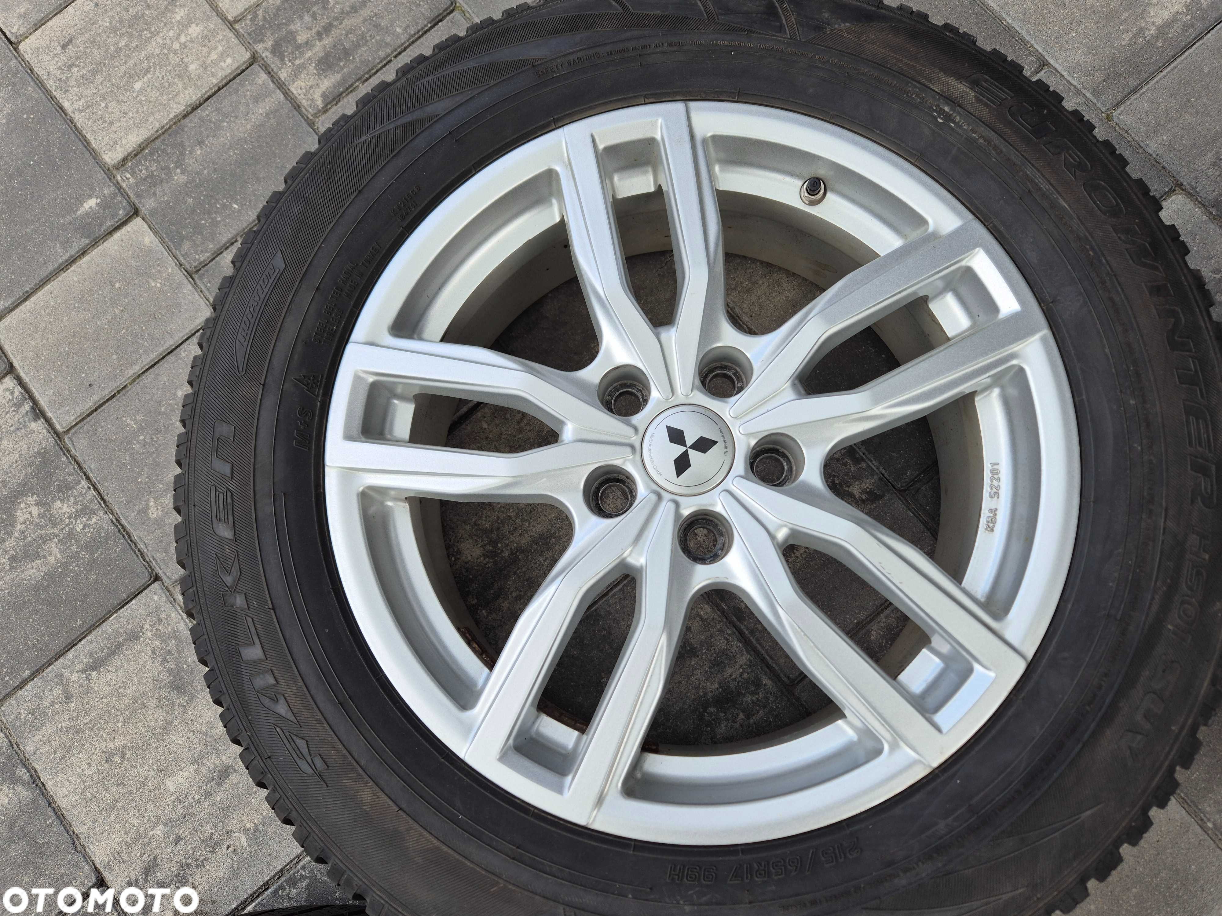 Koła Felgi aluminiowe 17” 5x114,3 ET38 215/65r17 Mitsubishi ASX N2849 - 4