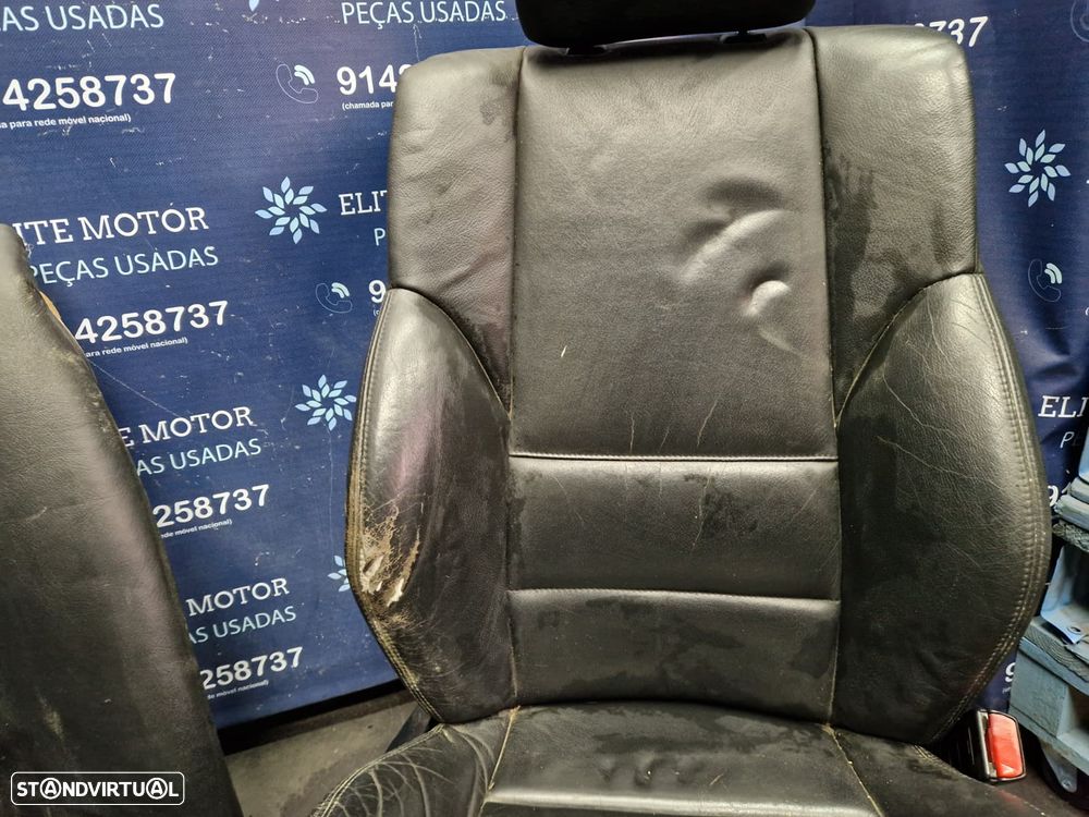 Jogo de bancos usados BMW SERIE 3 E46 SEDAN PACK M PELE PRETOS - 6