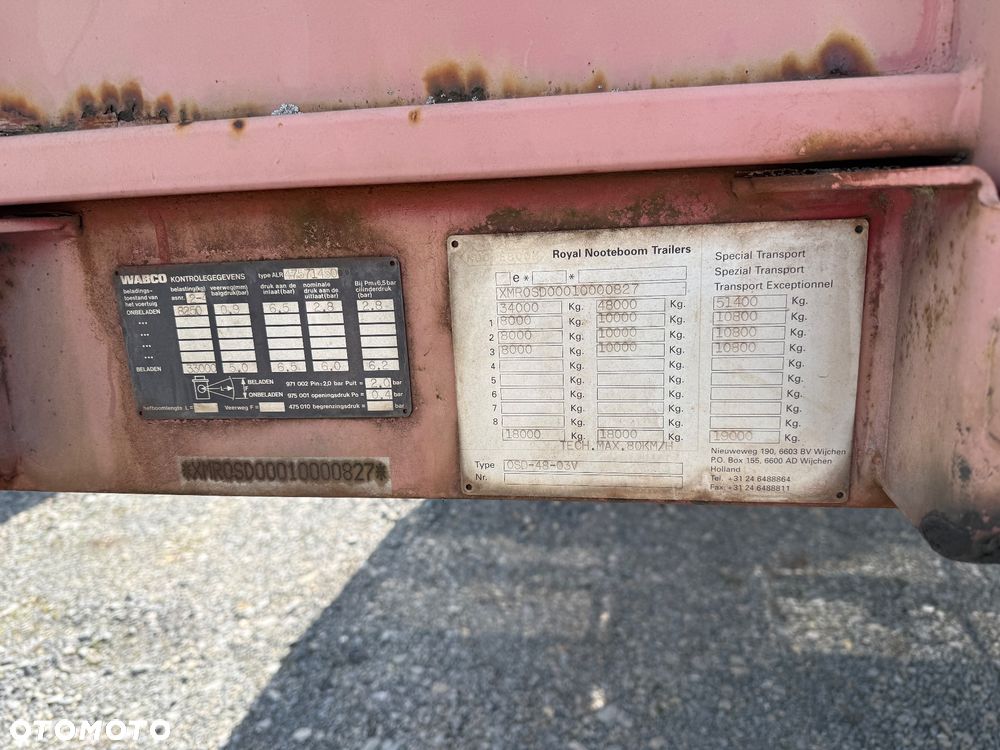 Nooteboom NOOTEBOOM / ROZCIĄGANA / POSZERZENIA / OS SKRĘTNA / NAJAZDY / STAN BDB / / / - 22