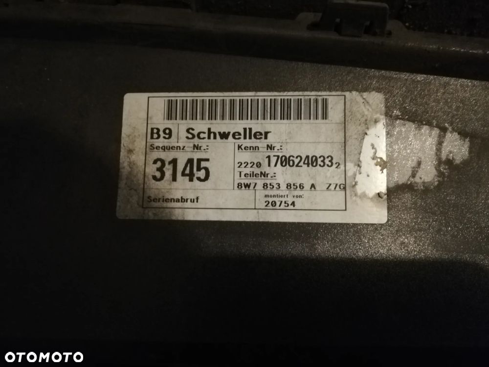 AUDI A5 S5 8W listwa progowa prawa lewa 8W7853856A 8W7853855A LZ7G - 5