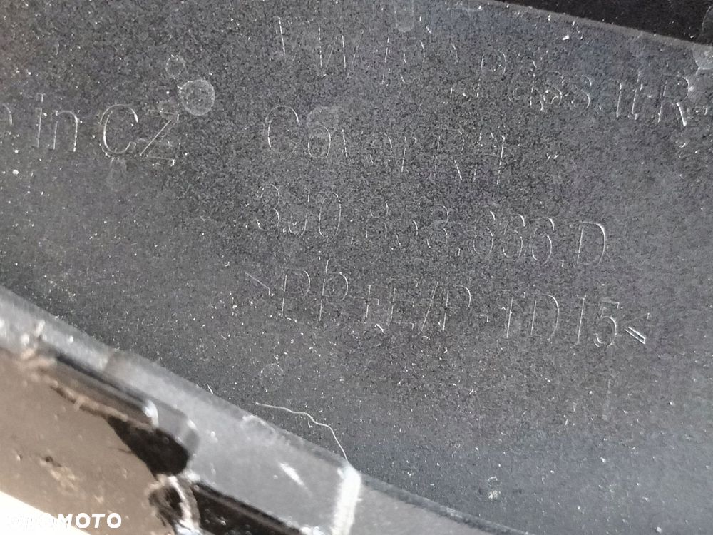 atrapa kratka zderzaka przód prawa vw passat b9 24- r-line - 5