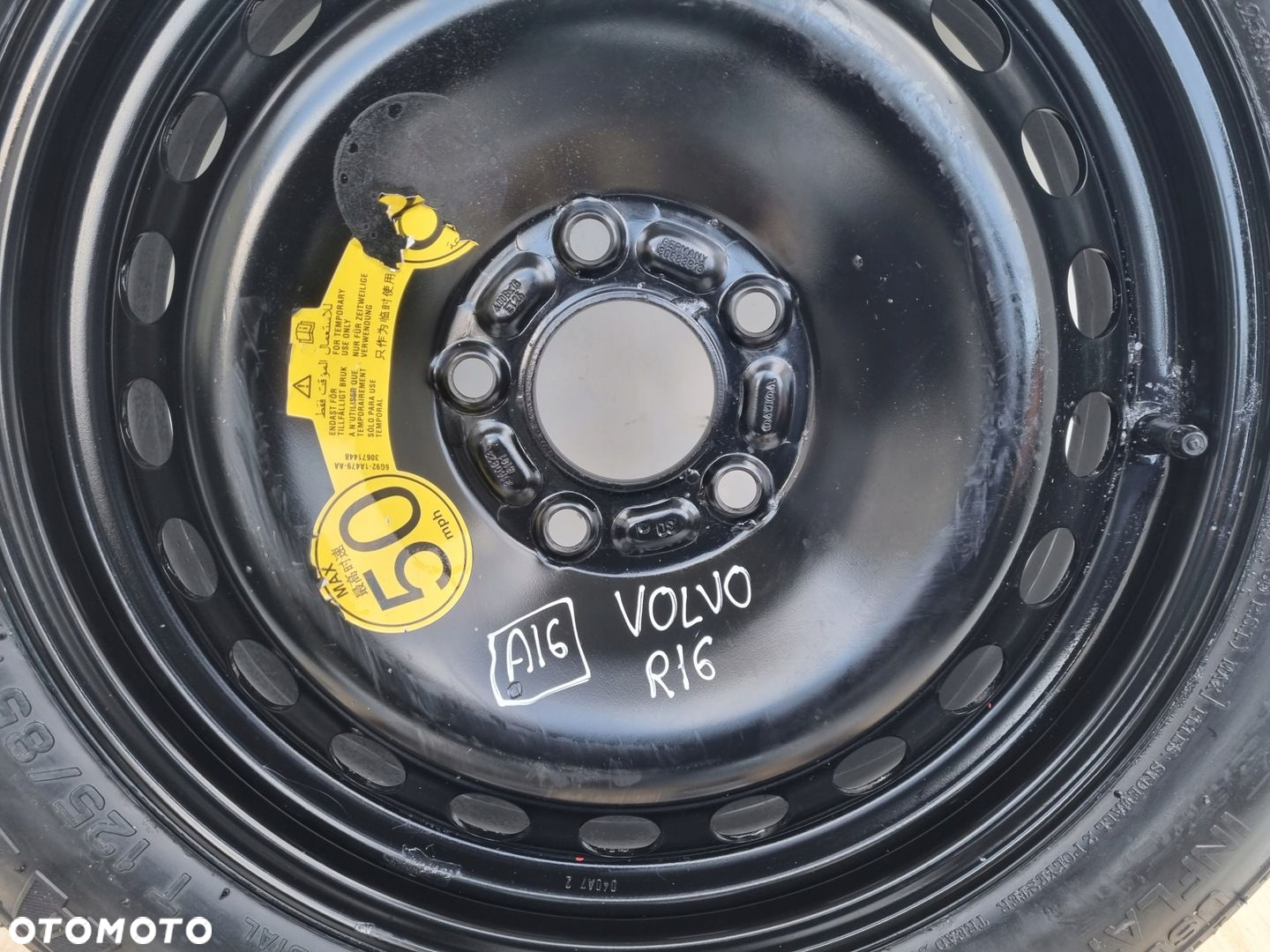 Volvo S40 II V50 C30 KOŁO DOJAZDOWE dojazdówka 125/85 R16 30683913 2160823 - 2