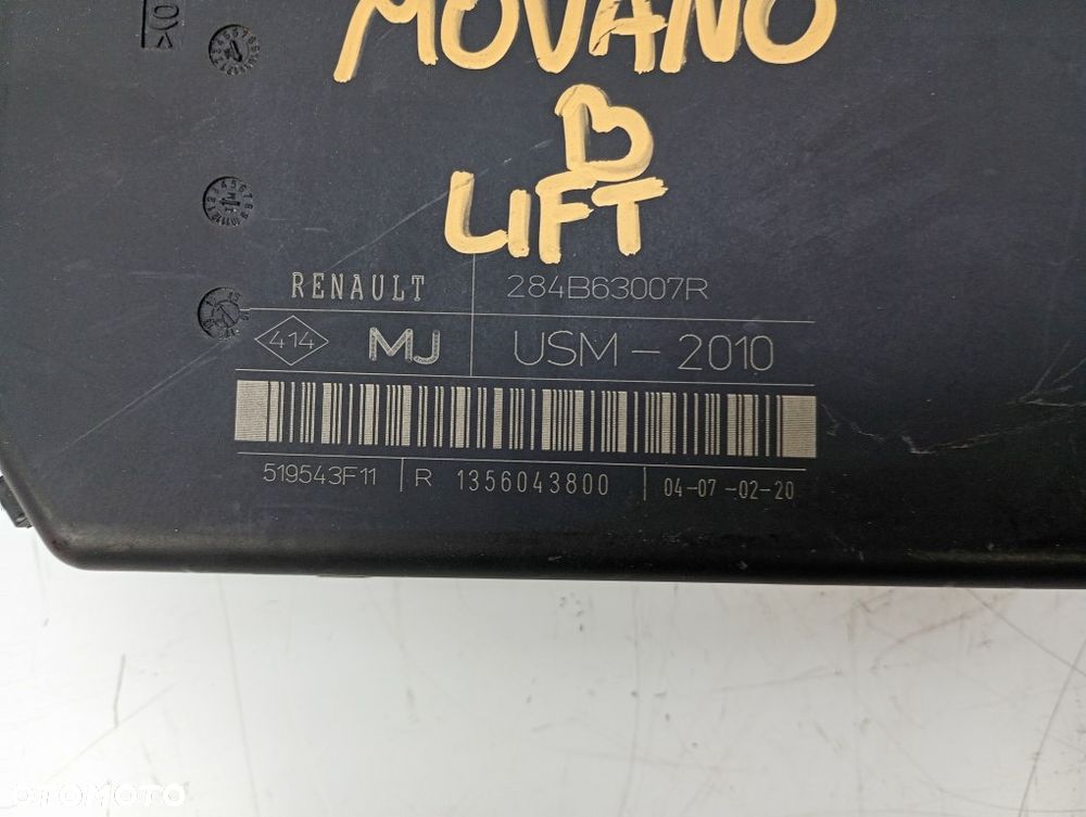 sterownik silnika moduł bcm-n4 skrzynka bezpieczników zestaw master III lift movano b lift 2.3 dci 150km euro6 237103906S - 5