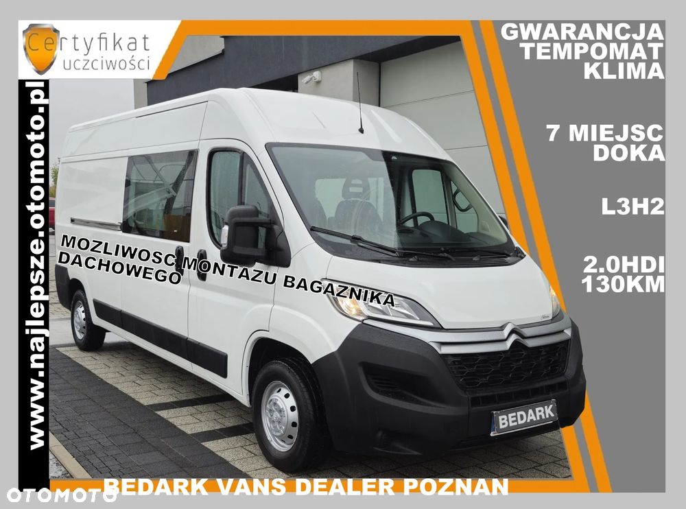Citroën Jumper L3H2, BRYGADÓWKA, 7 miejsc, DOKA, tempomat, klima, - 1