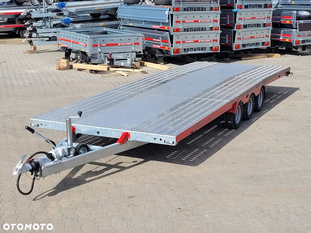 TA-NO DOSTAWA! Laweta Scorpio 600x210cm Przyczepa trzyosiowa z podłogą aluminiową! Koła 10” Kąt najazdu 12° Idealna do przewozu busa, samochodu! DMC 3500kg - 19