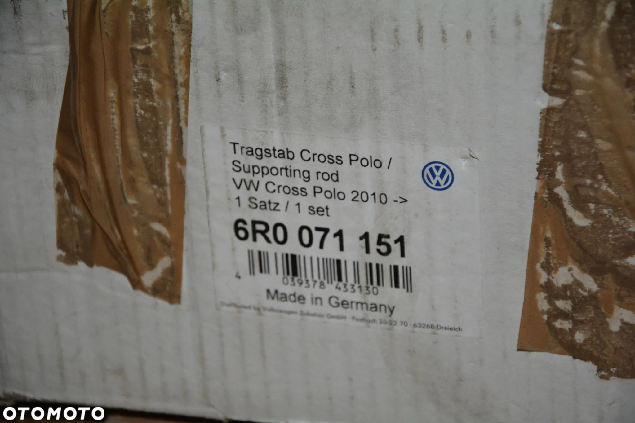 VW Cross Polo 2010 -   bagażnik dachowy oryginał VW alu klucz - 5