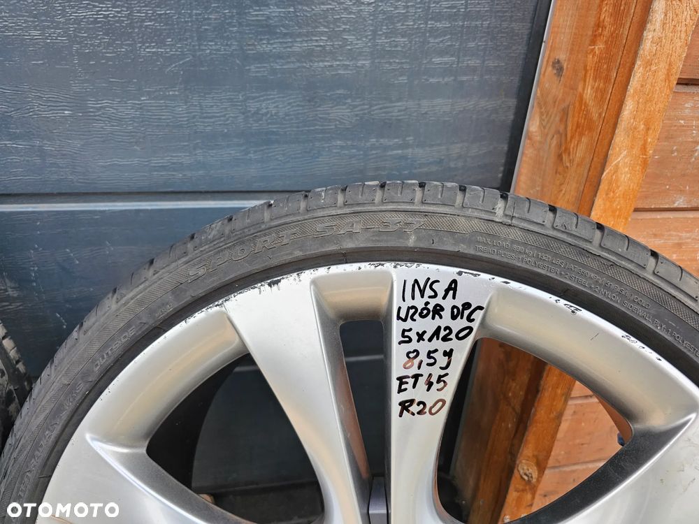 FELGI ALUMINIOWE KOŁA OPONY LETNIE WZÓR OPC 2021R OPEL INSIGNIA A R20 8,5J 5x120 ET45 245/35/20 - 8