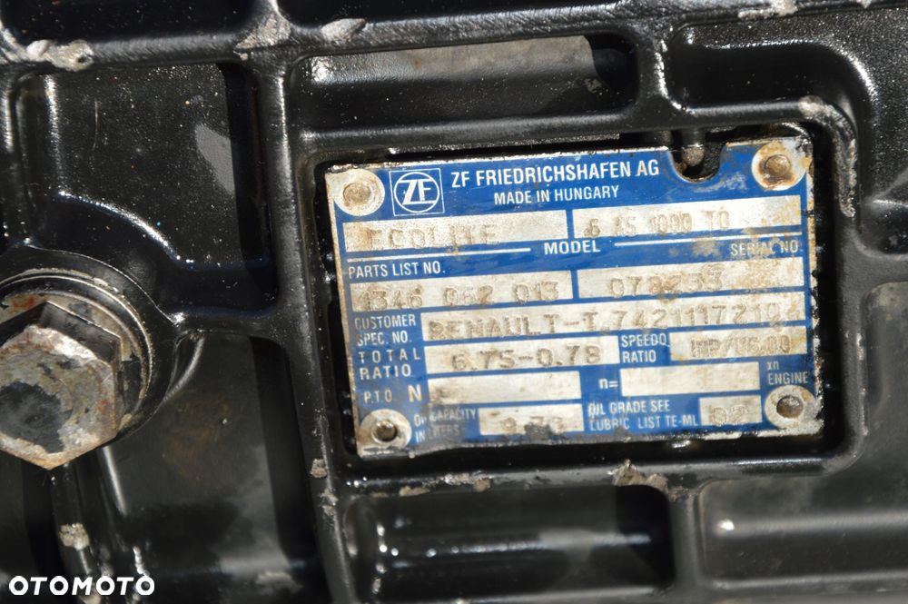 skrzynia biegów 6as1000t0 renault premium 270 dxi6 as1000to 1346062013 - 3