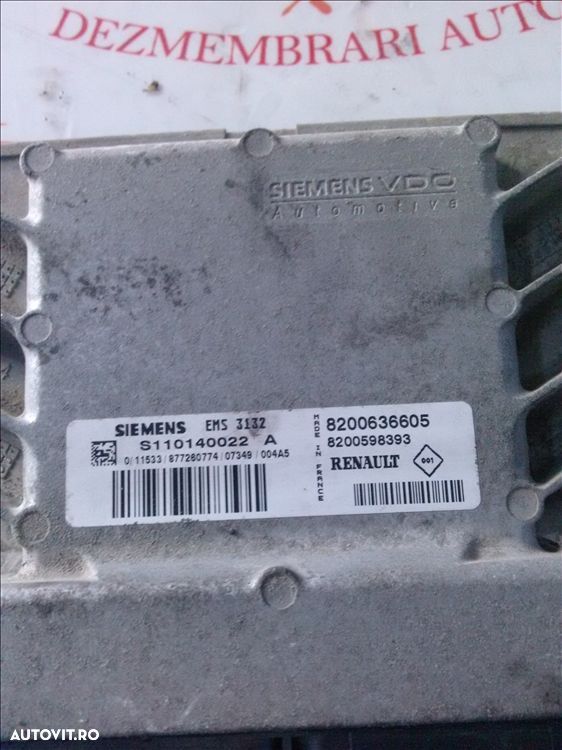 calculator motor renault clio 1.4b an fabr. 2007 - 1