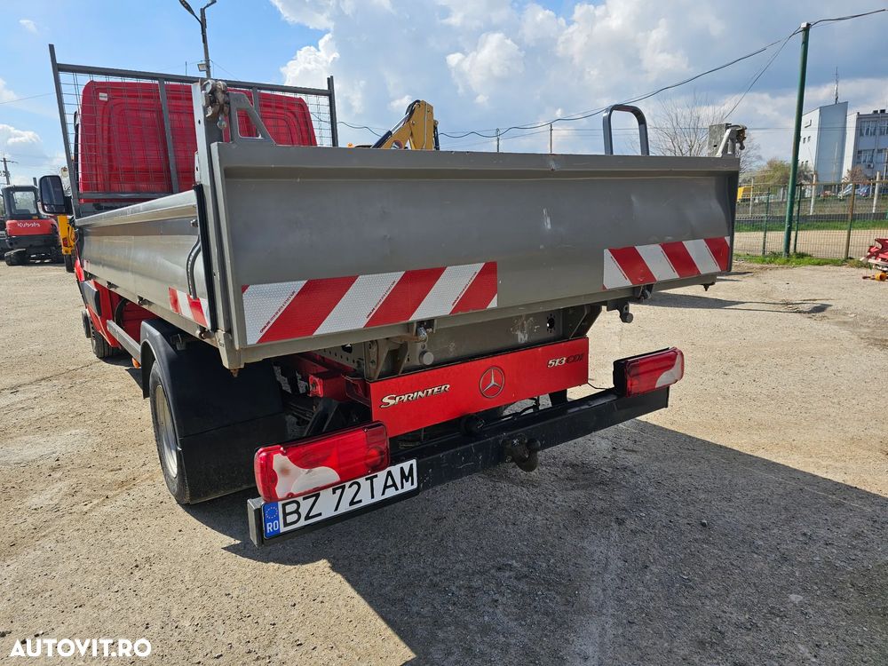 Mercedes-Benz Sprinter 513 CDI , bena basculabila , detarat , recent adus basculabil - 13