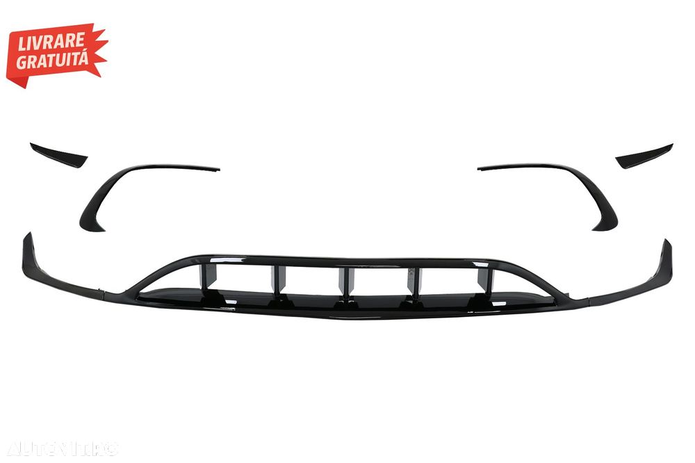 Prelungiri Bara Fata Mercedes A-Class W176 Facelift AMG Line (2015-2018) A45 Desig- livrare gratuita - 2