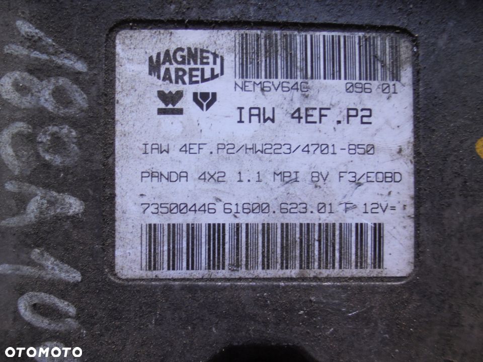 Fiat Multipla II 1.6 16V STEROWNIK SILNIKA IAW4EFB - 2