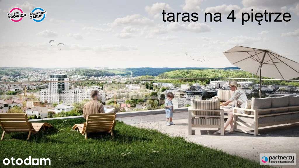 Apartament 100m2, 4 pokoje, taras na dachu 111m2