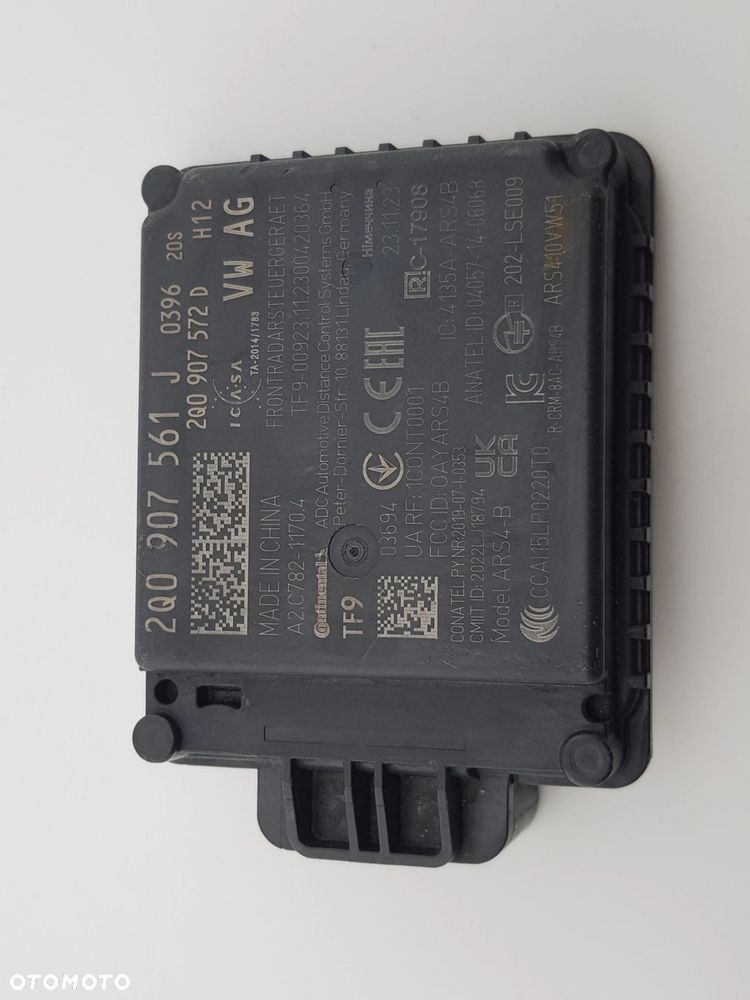 Radar ACC 2Q0907561J VW Polo T-Cross Tiguan Audi Q3 Skoda Kodiaq Front Assist OEM - 4