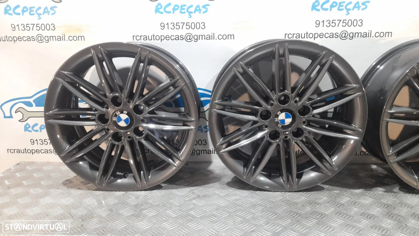 - JANTES BMW PACK M STYLE 207 207M 17 POLEGADAS 7.5J ET47 5X120 SERIE 1 E81 E82 COUPE E87 E88 CABRIO ORIGINAIS - 4