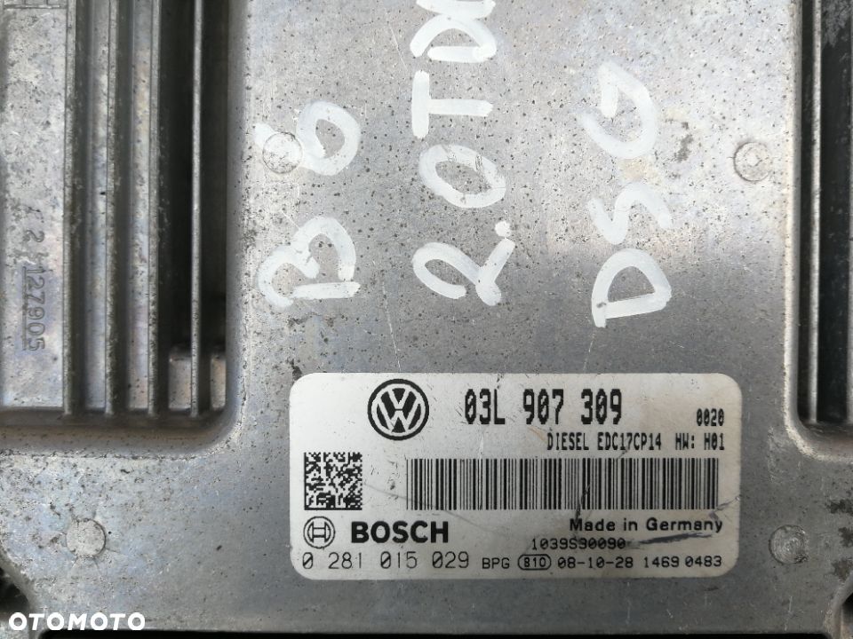 Sterownik silnika 2.0 TDI CR Passat B6 03L907309 - 2
