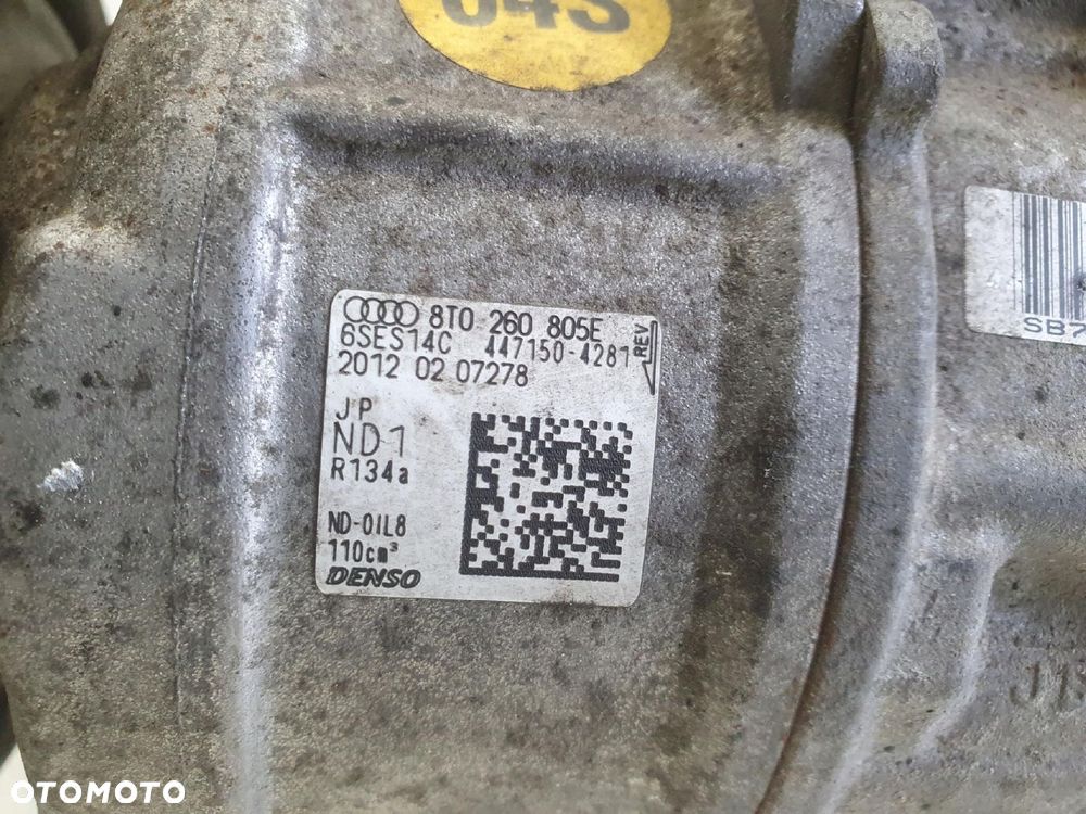 SPRĘŻARKA KLIMATYZACJI Audi A4 B8 1.8 TFSI _ 8T0260805E - 2