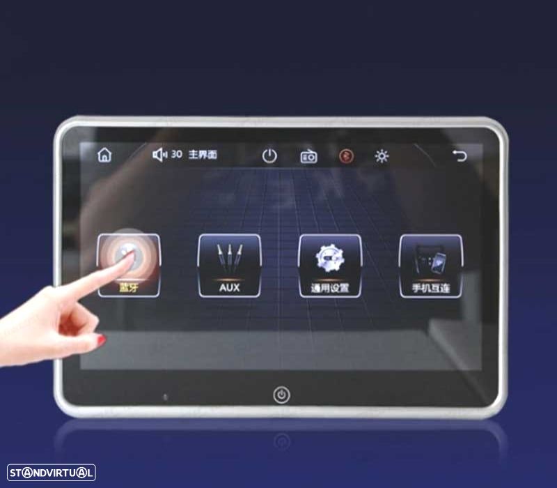 ECRÃ PARA ENCOSTO DE CABEÇA MULTIMEDIA 10 PULGADAS HD TÁCTIL USB SD - 3