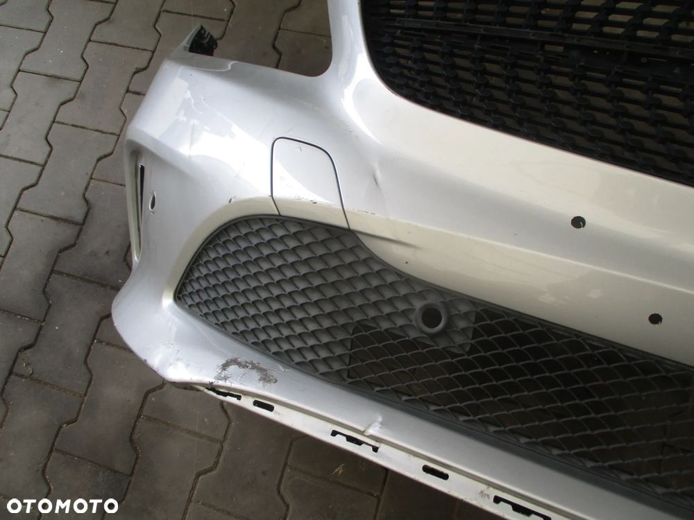 MERCEDES A KLASA W176 ZDERZAK PRZEDNI PRZÓD SREBRNY 6xPDC - 5