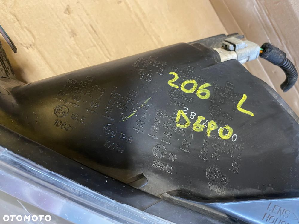 Lampa Peugeot 206 lift prawa lewa - 4