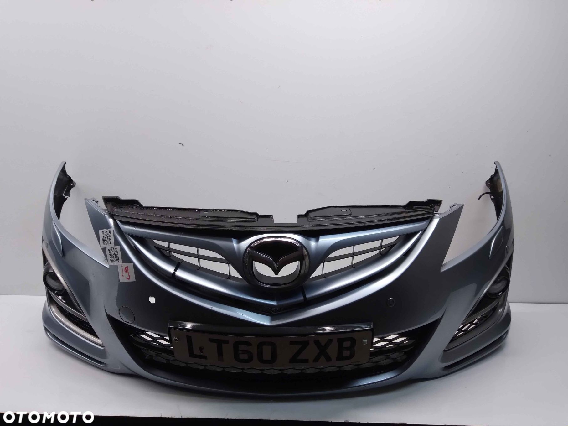 } ZDERZAK PRZÓD PRZEDNI MAZDA 6 VI LIFT FL GH PDC CZUJNIKI SPRYSKIWACZE LAMP XENON BŁĘKITNY HALOGENY - 1