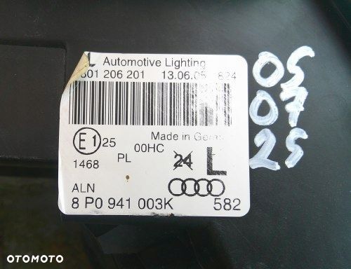 AUDI A3 8P 03-07 LEWA PRZEDNIA LAMPA ORYGINAŁ 8P0941003K - 14