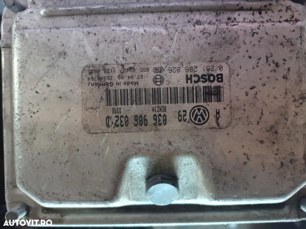 Calculator Motor Bosch ECU 036906032D / 0261206826 Volkswagen VW Golf 4 - 2