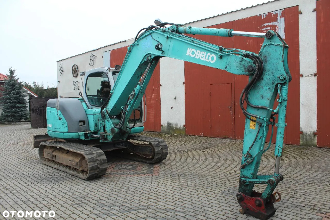 Kobelco SK 80 MSR 7700 kg GUMOWE GĄSIENICE 2 ŁYŻKI KLIMATYZACJA - 5