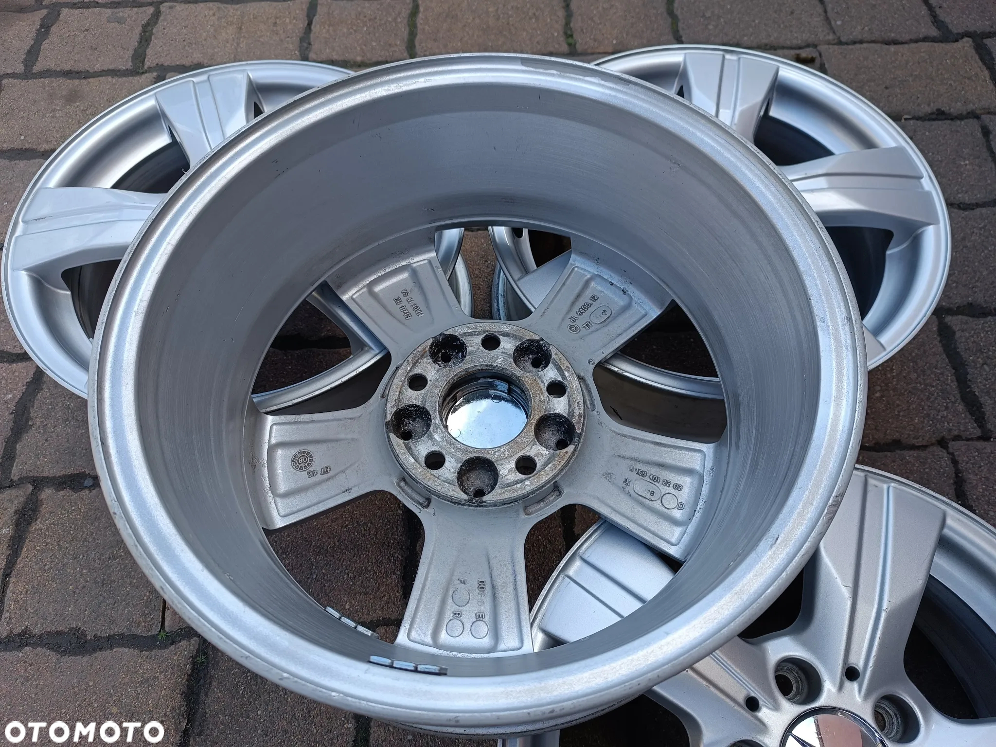 Komplet 4 sztuki - Alufelgi 16" felgi aluminiowe MERCEDES A B C klasa W169 W245 W203 a169 401 22 02 - 9