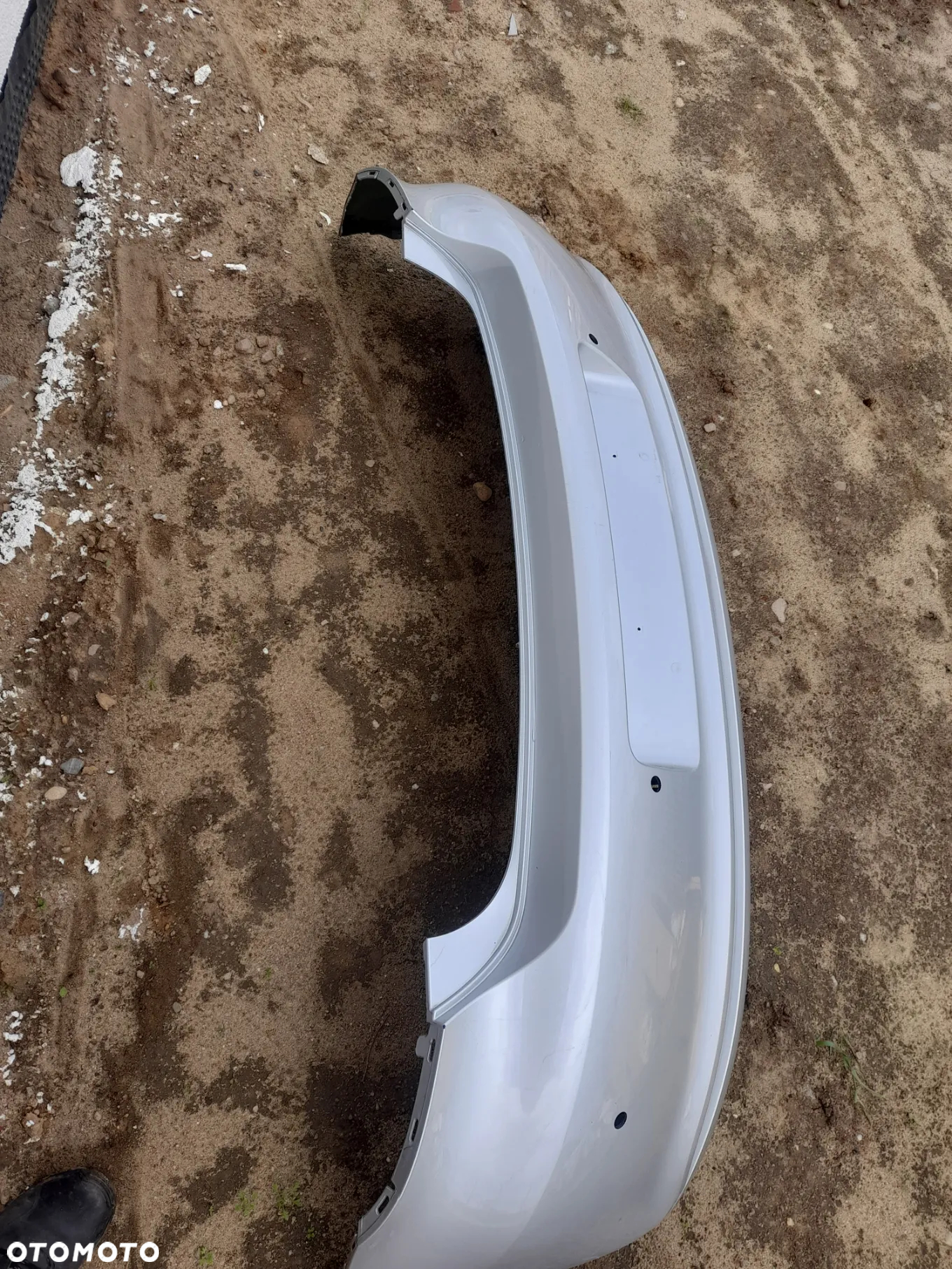 VW POLO 6R6 ZDERZAK TYLNY TYŁ SREBRNY  09-> - 6