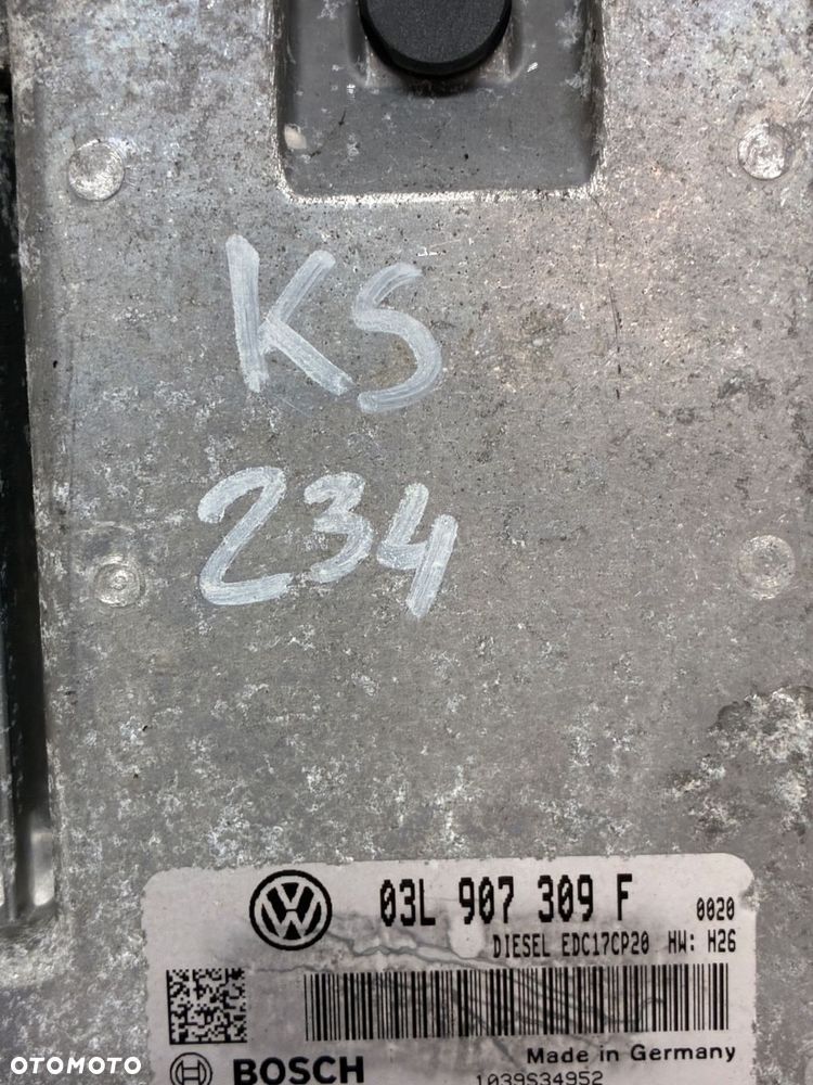 VW 2.0 KOMPUTER  STEROWNIK  SILNIKA 03L907309F - 2