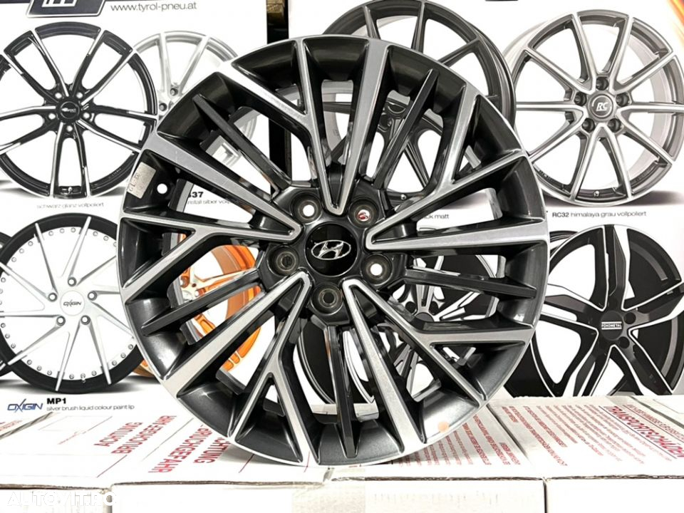 Jante Hyundai Santa Fe, ix35 , Tucson, Ioniq , Veloster , 18 inch, noi, originale, bicolore - 4