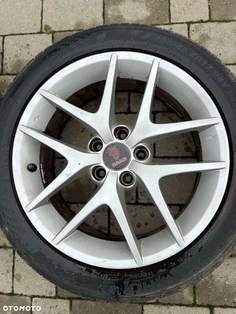 Felgi aluminiowe 5x110 17” Saab  et41 Alu 50 Aero opony letnie 225/45/17 KUMHO - 4
