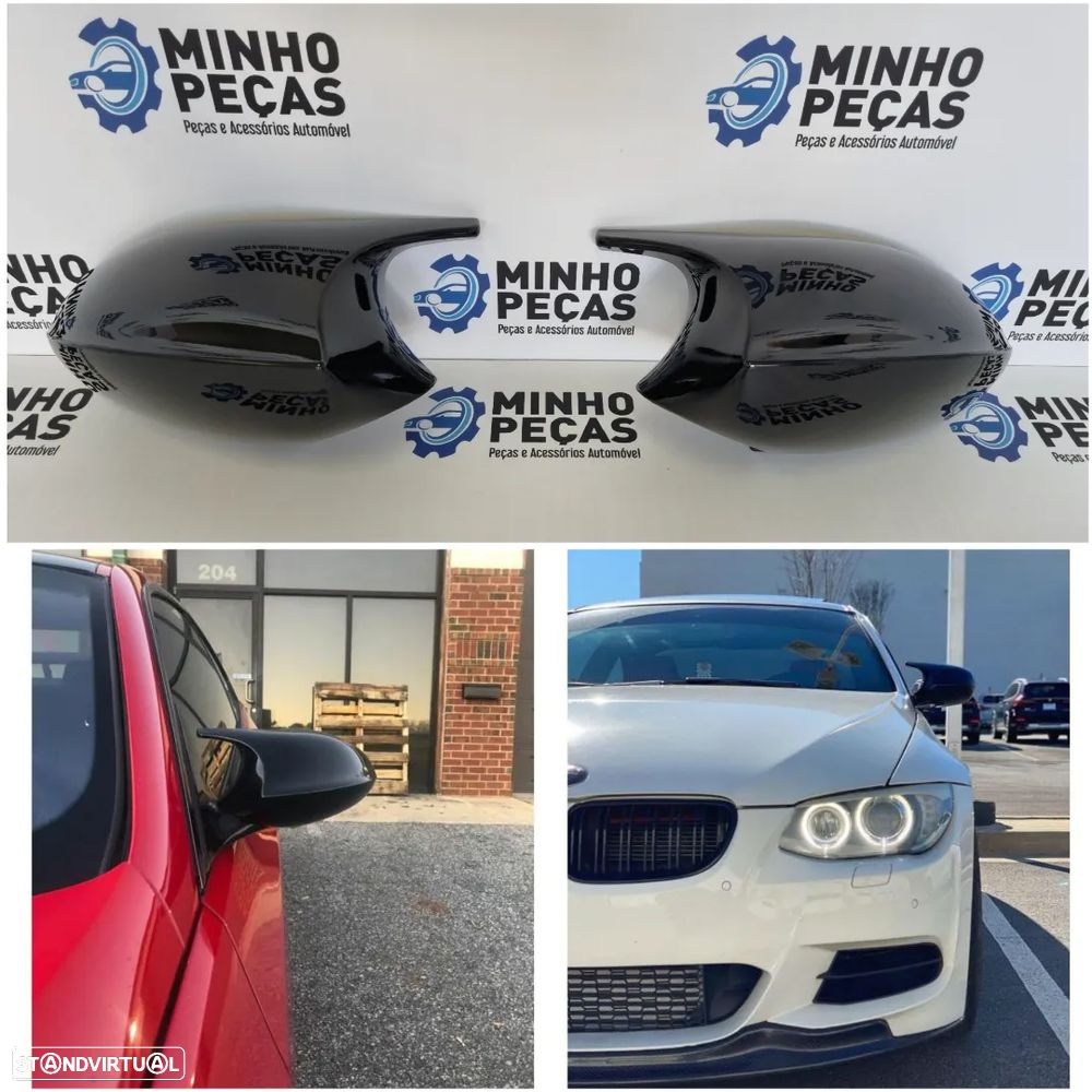 Capas de Espelho BMW (E87/E81/E82/E88 Pré Lci) (E90/E91/E92/E93) Pré Lci Look M - 1