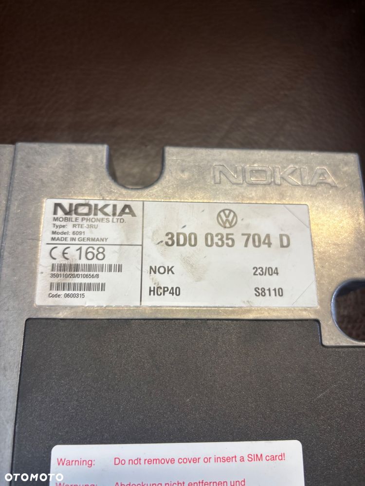 VW PHAETON MODUL STERUJACY NOKIA 3D0035704 D - 2