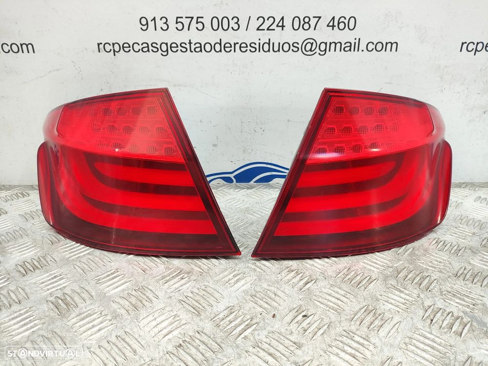 Farolins traseiros trás direito esquerdo LED BMW Serie 5 F10 Sedan Carro Pré LCI de 2009 a 2013 - 2