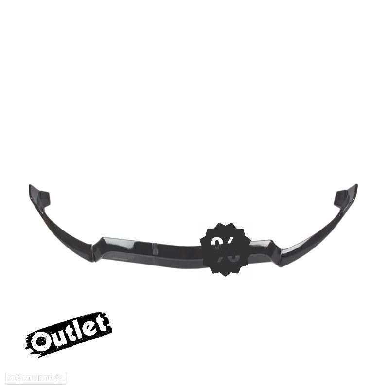 C012884C1 SPOILER LIP FRONTAL MERCEDES CLASE C W205 18-21 LOOK AMG PRETO BRILHAN - 1