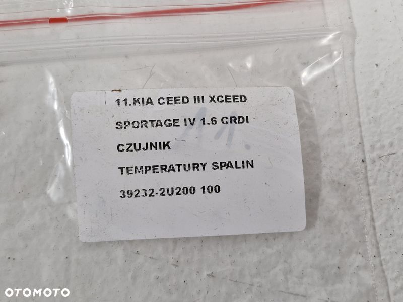 KIA CEED III XCEED SPORTAGE IV 1.6 CRDI CZUJNIK TEMPERATURY SPALIN 39232-2U200 - 7