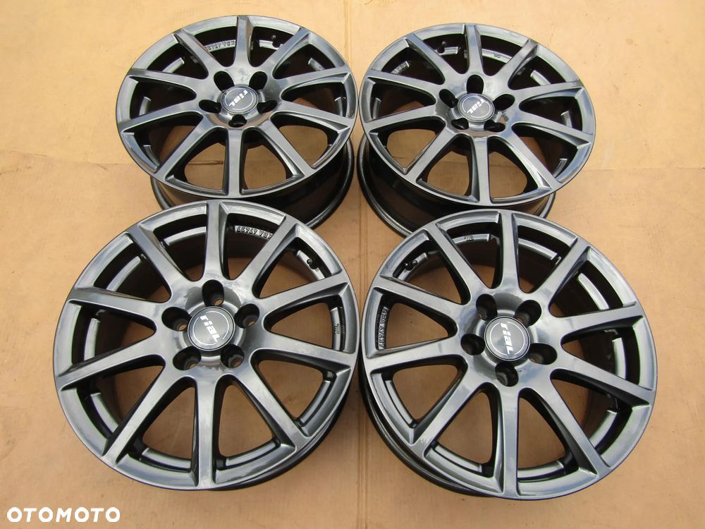 4x Felgi Aluminiowe 16 Kia Ceed I II III Niro Venga / Hyundai i30 II III ix35 ix20 Tucson Elantra Mitsubishi Lancer Outlander ASX Peugeot 4007 4008 Citroen C4 Aircross Mazda 3 5 6 CX-3 CX-5 CX-30 / 6,5 j 5x114,3 piasta 67,1 mm RIAL GERMANY - 3