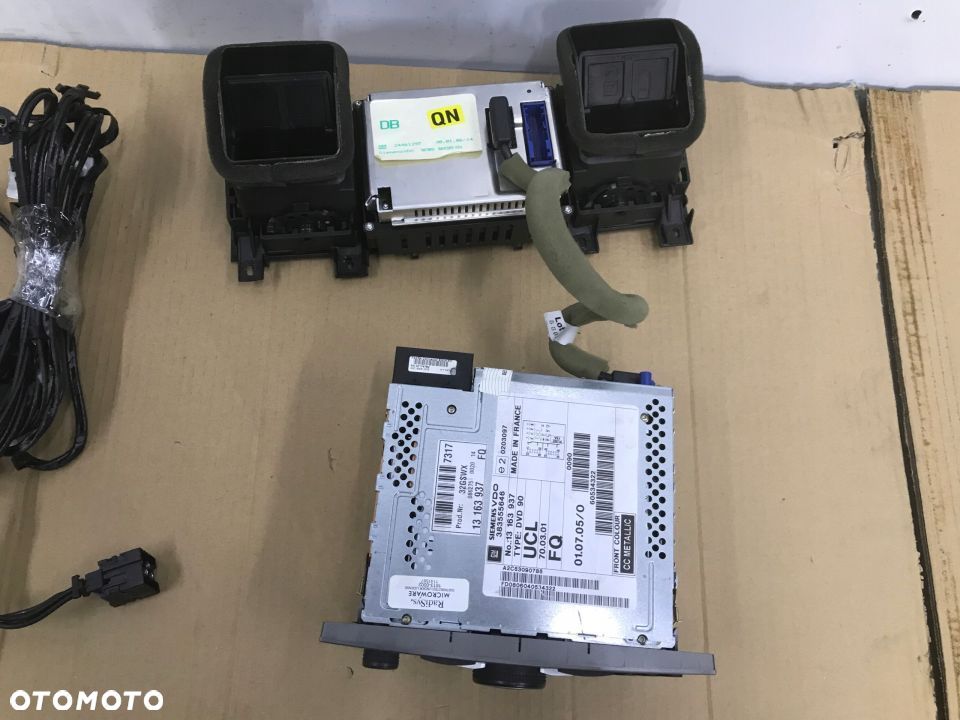 Radio Opel Vectra C Signum dvd nawigacja wyświetlacz antena komplet 13163937 13126514 24461297 - 6